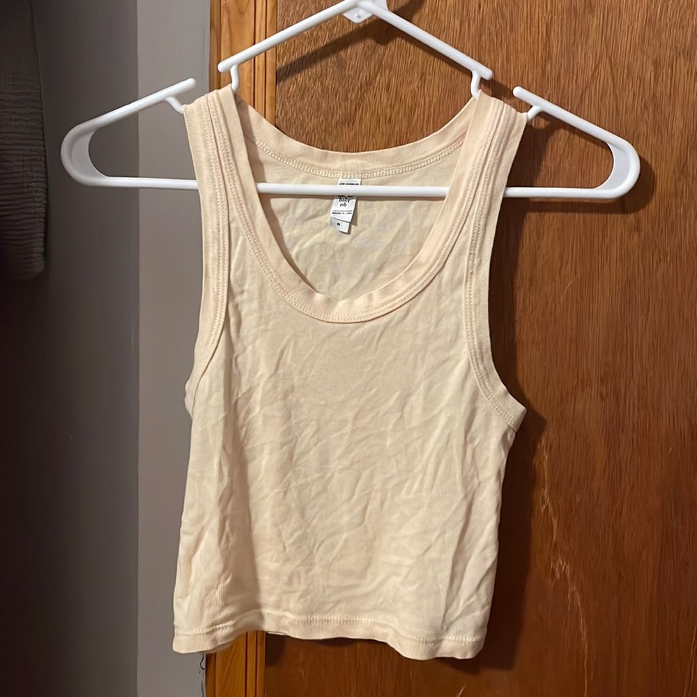 LA Apparel cream baby tank
